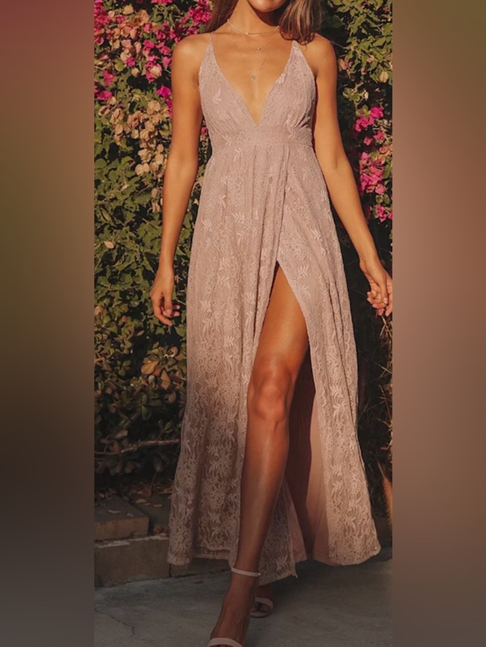 NWT Lulus Stolen Moments Maxi Dress Women’s XS (US Sz 0)